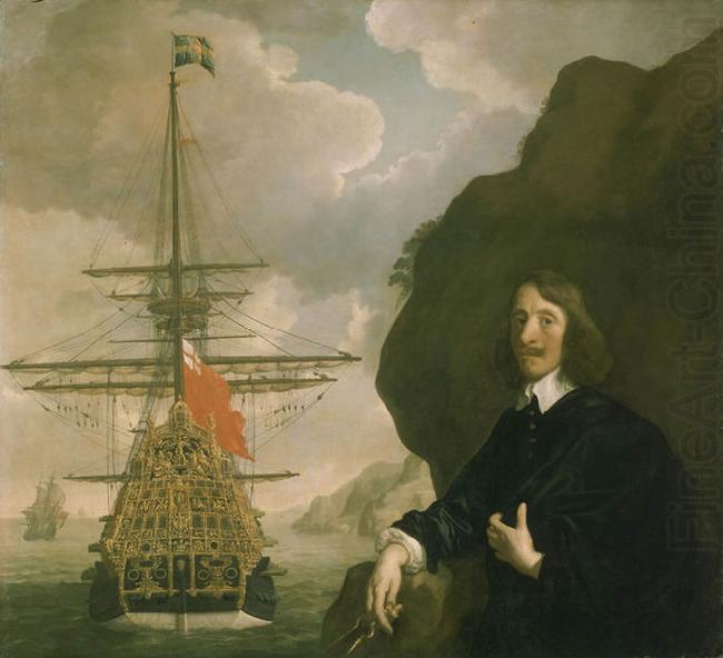 Sir Peter Lely Peter Pett and the Sovereign of the Seas. china oil painting image